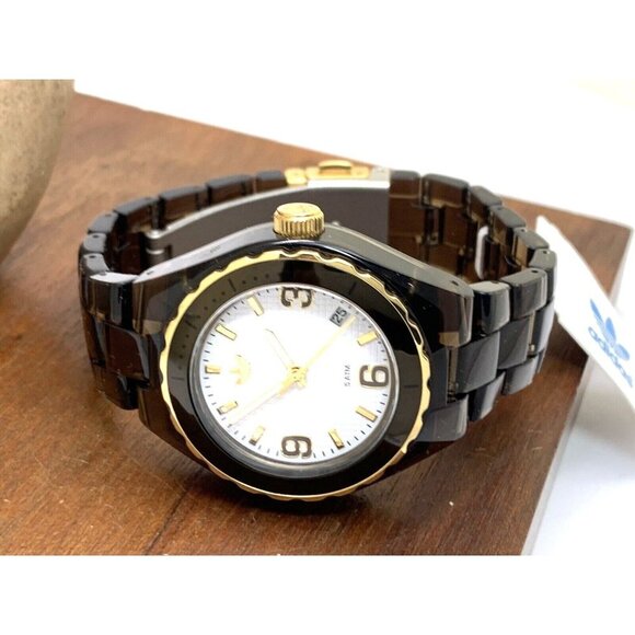 Adidas Women's Watch ADH2553 Quartz Analog White Dial Brown Clear Plasti… - Picture 9 of 14